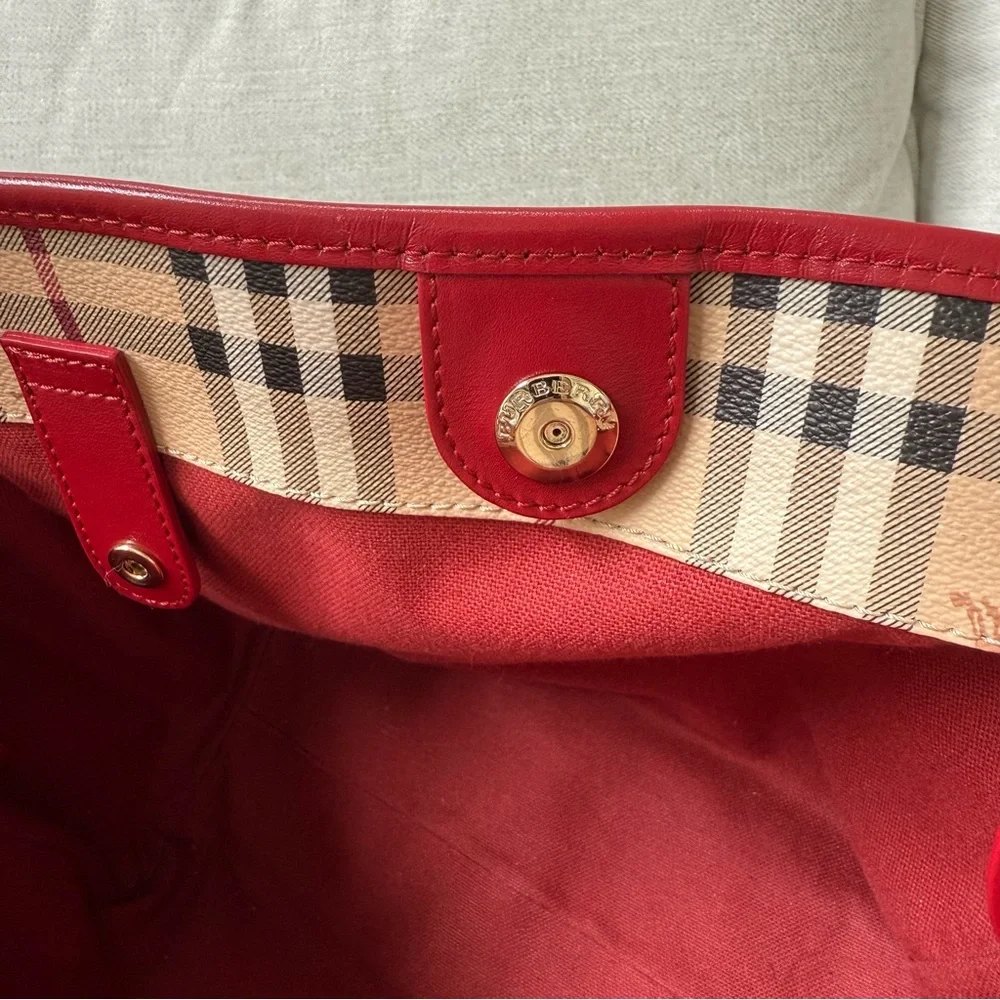 Burberry Haymarket Check Tote - Picture 11 of 12